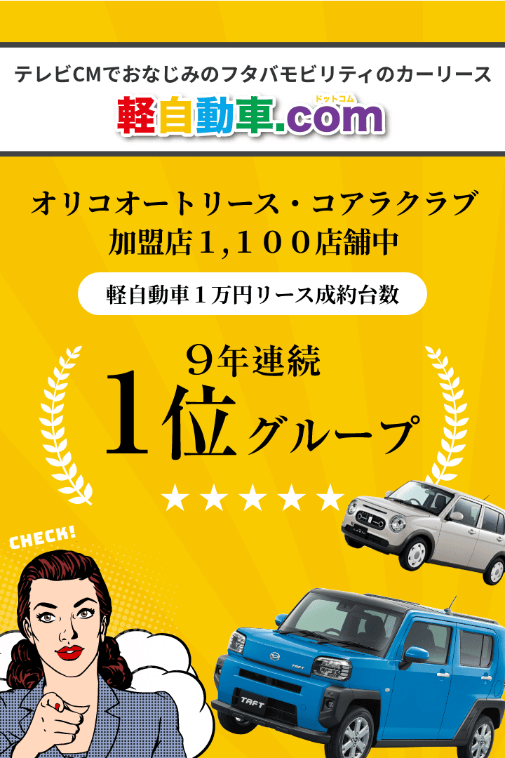 月々1万円カーリースで安心の愛車生活を初めませんか？
