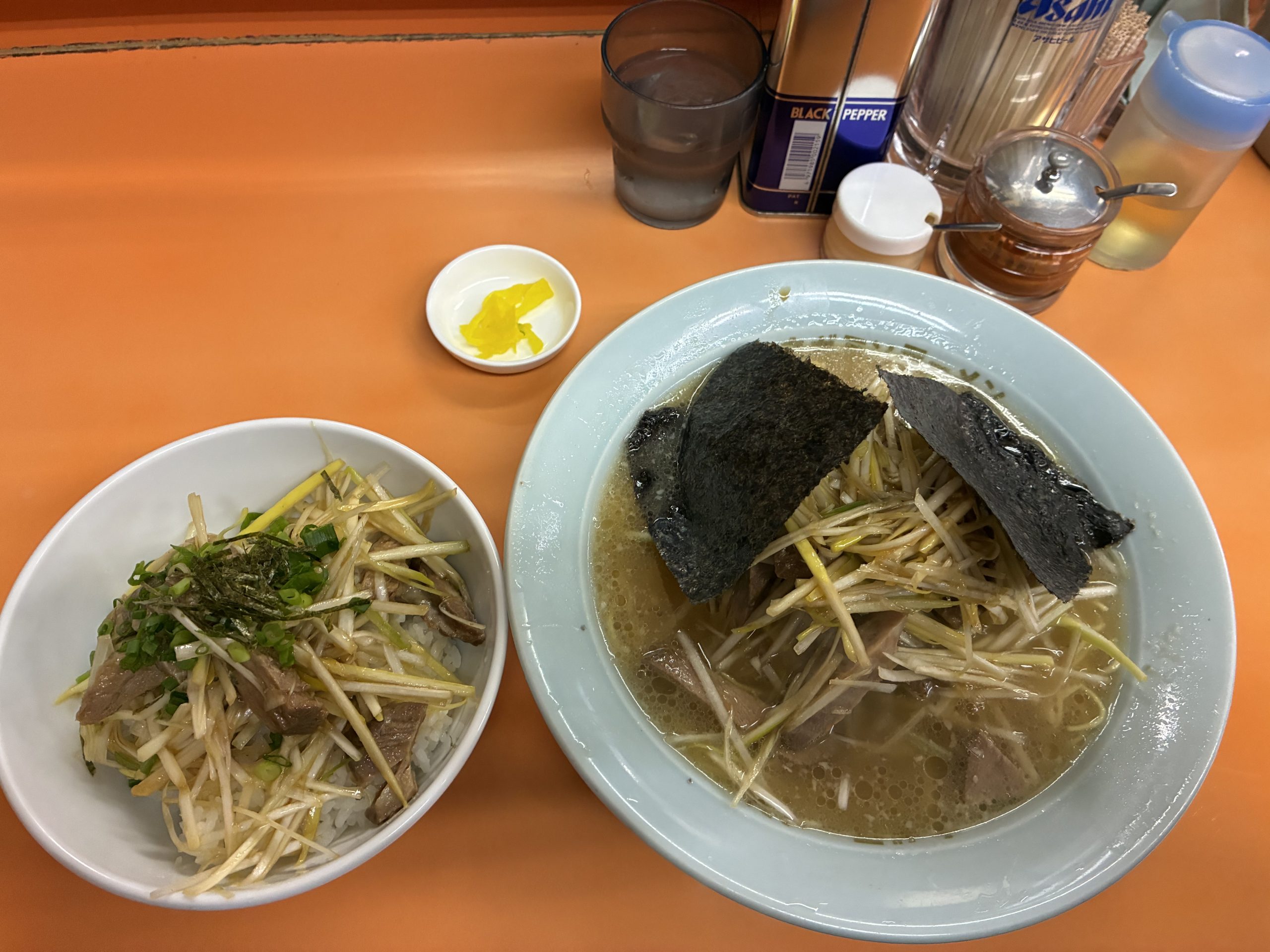 ネギラーメン　ラーメンショップ